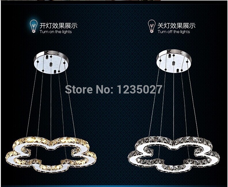 2015 new crystal ceiling lamp dining room led crystal lighting d500mm led crystal lighting