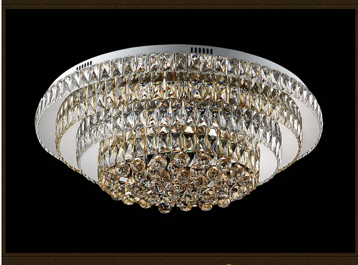 2016 new arrival crystal ceiling light fixture modern ceiling light chrome ceiling light lighting lamp ac guaranteed