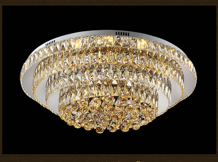 2016 new arrival crystal ceiling light fixture modern ceiling light chrome ceiling light lighting lamp ac guaranteed