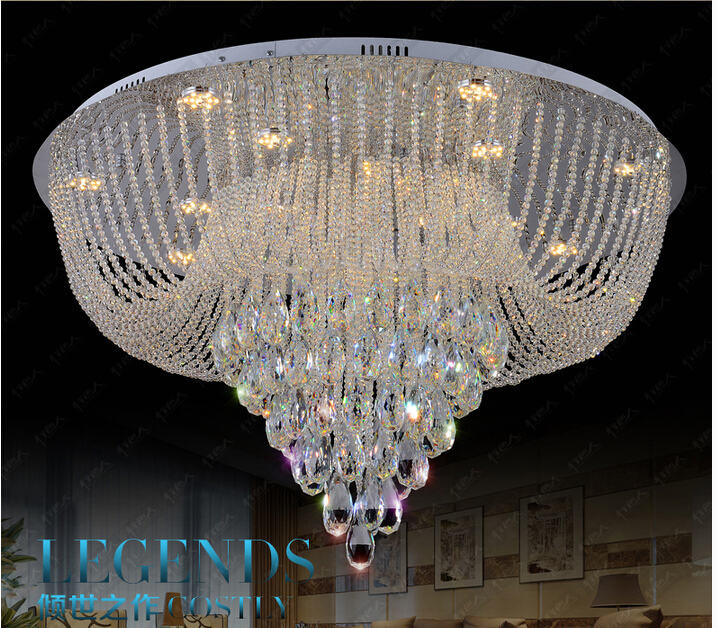 2016 new arrival modern led crystal ceiling lights for living room luminaria teto cristal ceiling lamp for home decoration lamp