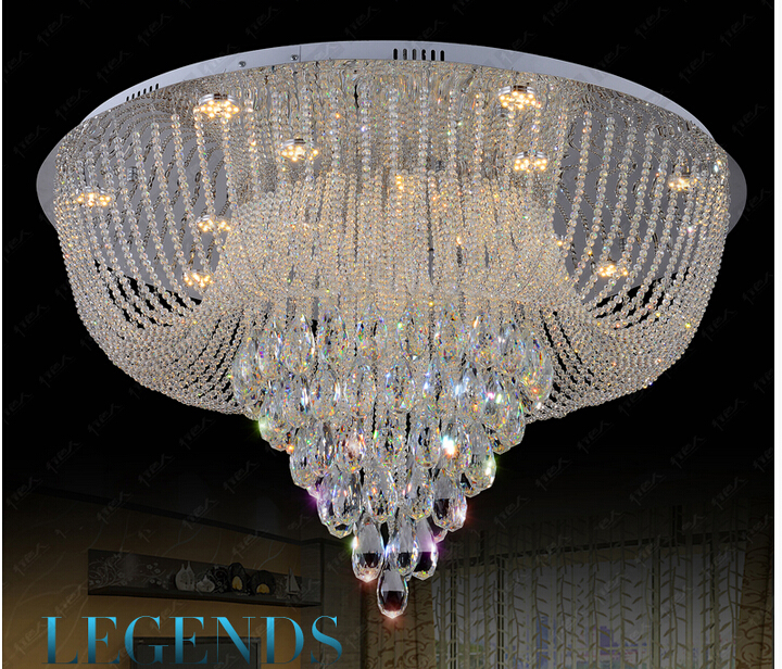 2016 new arrival modern led crystal ceiling lights for living room luminaria teto cristal ceiling lamp for home decoration lamp