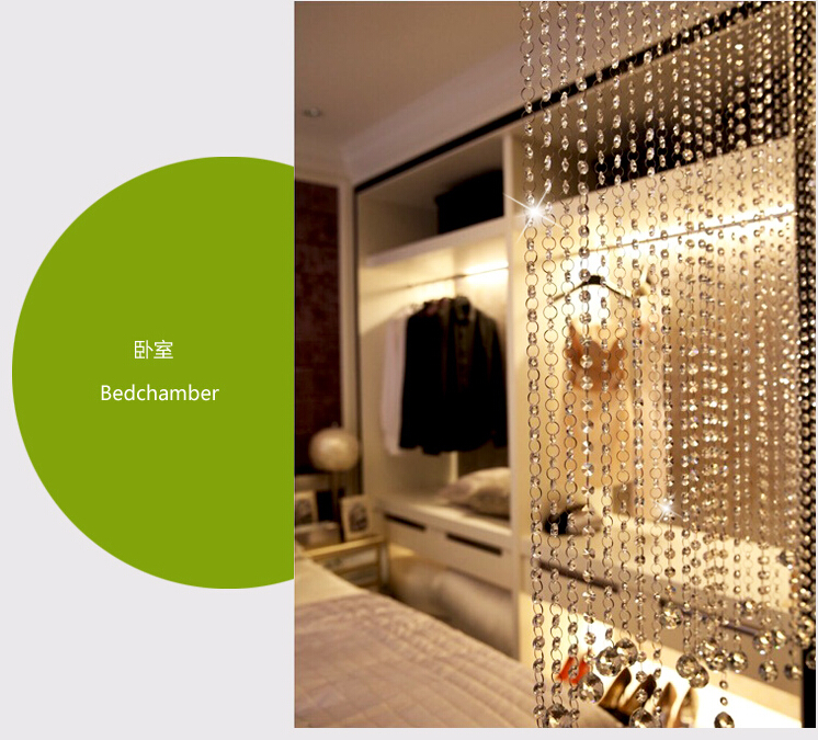 20m/lot 1.2m per pc champagne crystal beads curtain,wedding trimming curtain, diy beads curtain for home decoration