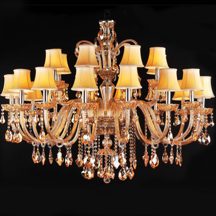 24l crystal chandelier e14 candle holder lamps modern crystal k9 chandeliers villa living room hanging light