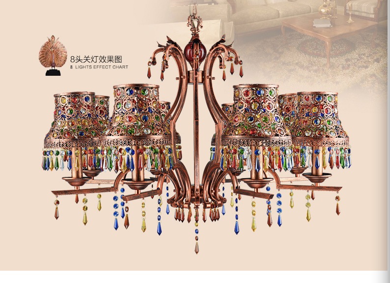 3 heads colorful pendant different design bohemian style pendant lamps for restaurant lamp cafe lights