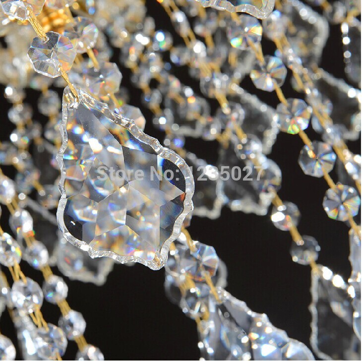 30 heads el chandelier lighting top k9 crystal chandeliers crystal lamp golden crystal chandelier