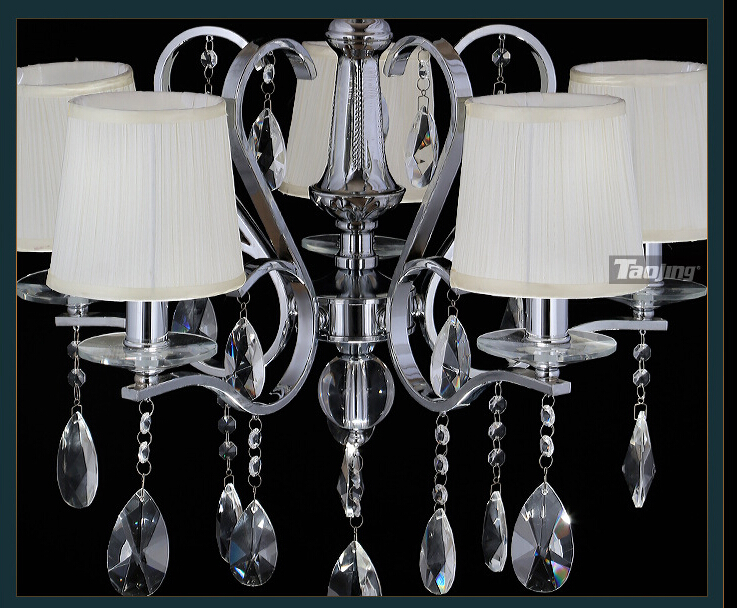 3l 5l and 8l chrome led crystal chandeliers light ceiling lighting fixture for dining room ac guaranteed