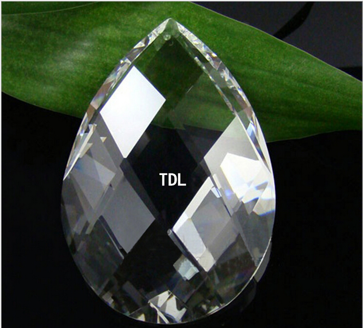 63mm 20pcs clear prism suncatcher chandelier crystal diamond droplet part k9 crystal droplet