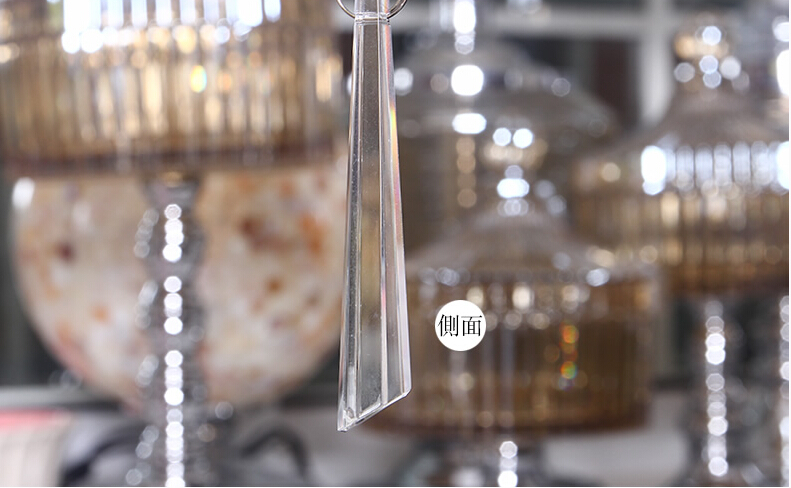 76mm crystal droplet 30pcs clear glass chandelier icicle crystal prisms pendant lamp parts