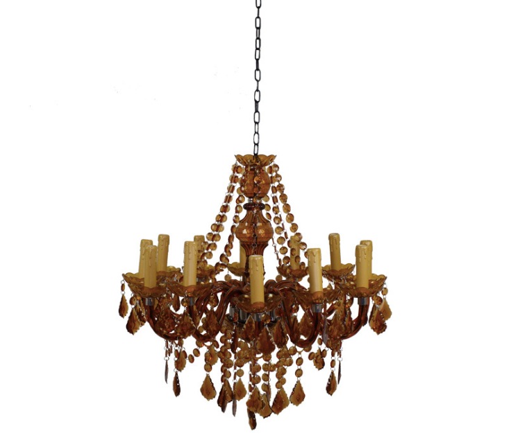 amber tiffany pendant lamp, 3/5/9/12 heads lights, vintage acrylic crystals amber chandelier pendant ac110v/220v