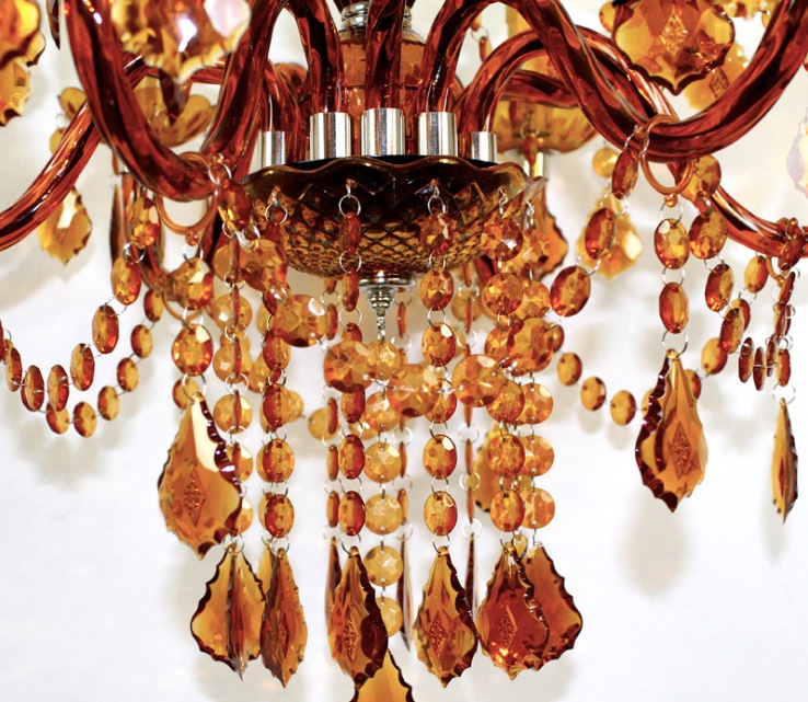 amber tiffany pendant lamp, 3/5/9/12 heads lights, vintage acrylic crystals amber chandelier pendant ac110v/220v