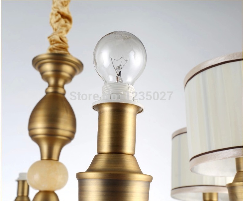 antique bronze chandelier lighting 8l crystal chandelier light living room chandelier light sy4202/8l d790mm h540mm