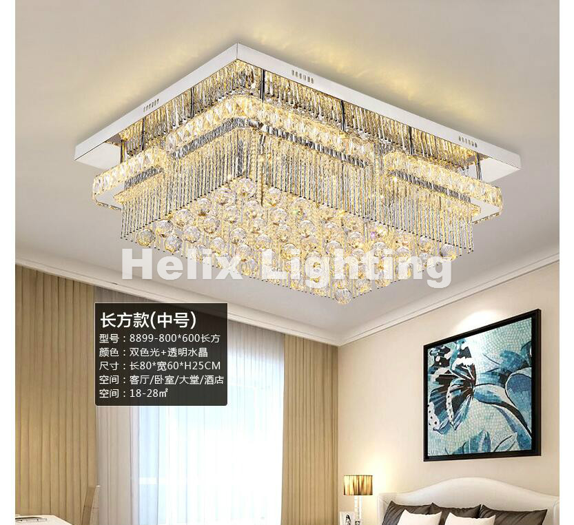 art decration ceiling lamp s moon style design led crystal ceiling lamp luster remote led crystal lights