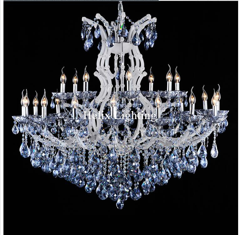 blue white chandeliers crystal clear vintage chrystal chandelier el lighting pendelleuchte lamp for home lights