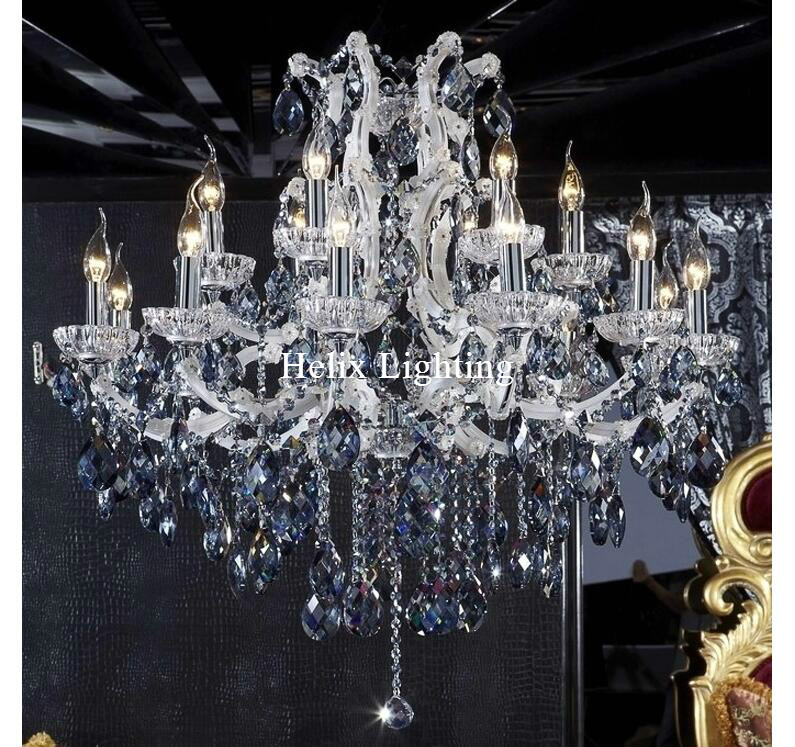 blue white chandeliers crystal clear vintage chrystal chandelier el lighting pendelleuchte lamp for home lights