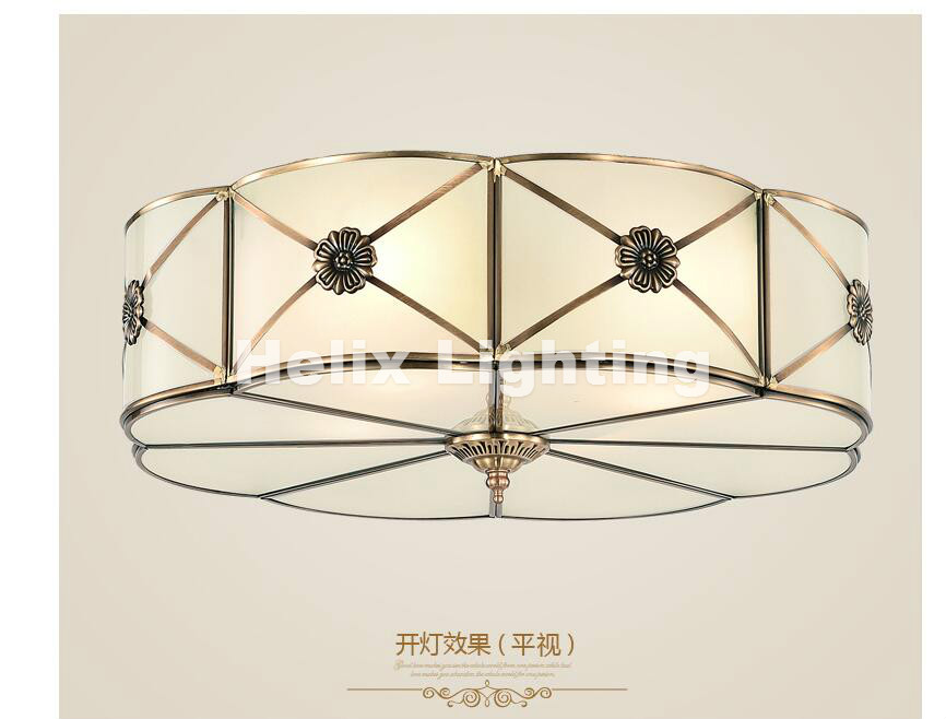 brass vintage led modern ceiling light lamp home lighting living room lustre flush mount ceiling lights luminaire