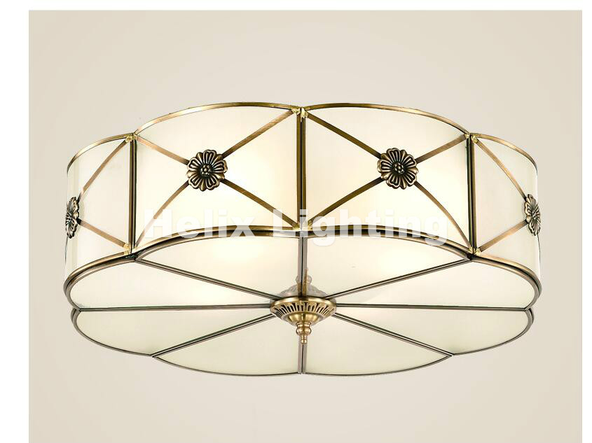 brass vintage led modern ceiling light lamp home lighting living room lustre flush mount ceiling lights luminaire