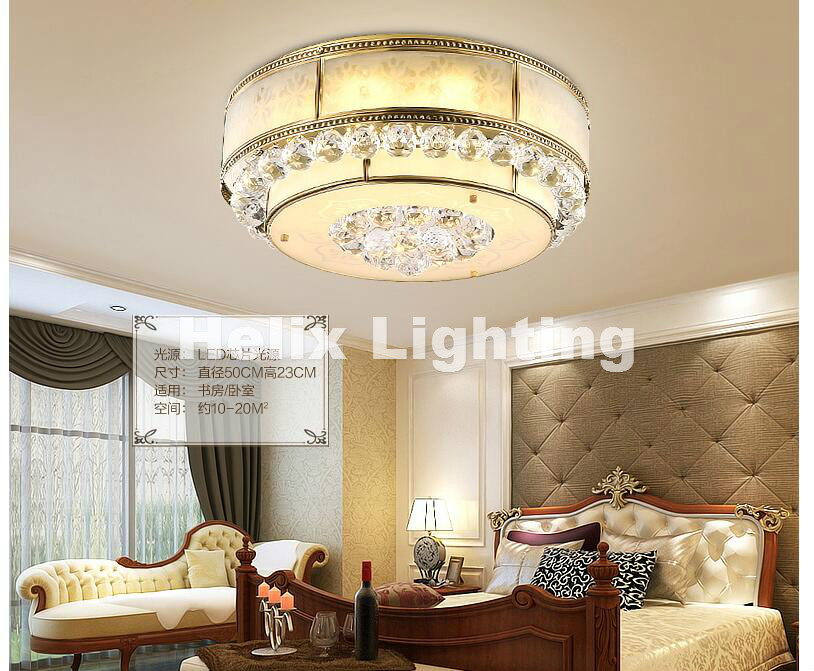 bronze american countryside style wrought iron led ac ceiling light cloth art asile lamp bedroom decoration lamp