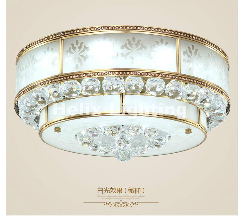 bronze american countryside style wrought iron led ac ceiling light cloth art asile lamp bedroom decoration lamp