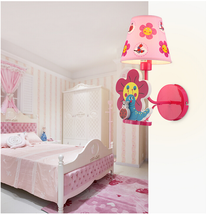 cartoon animals wall lamps indoor lighting butterfly design children kids bedroom wall lights led wall lamp