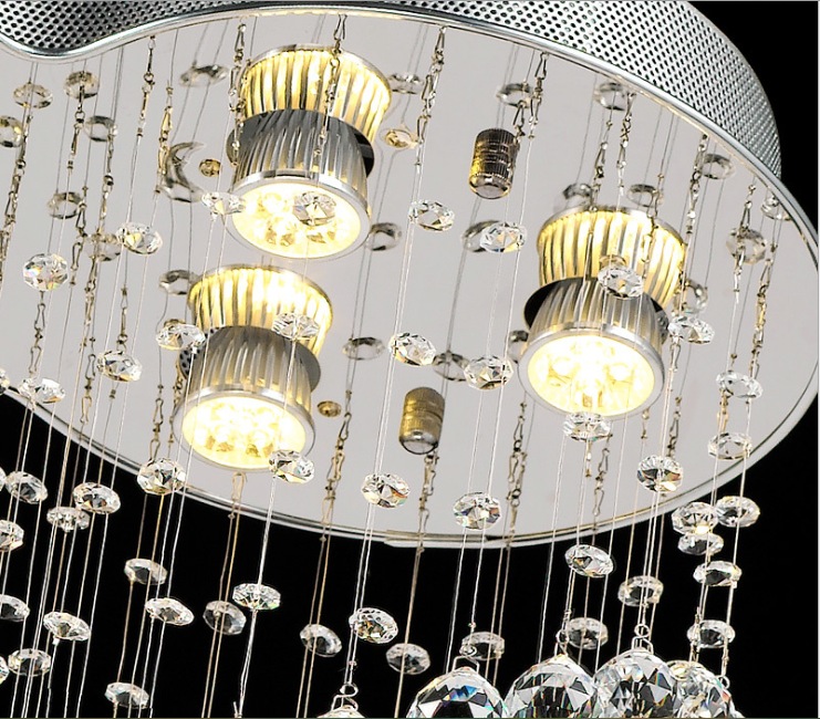 ceiling lamp oval crystal chandelier light fixture crystal lamp with gu10 lights included stair lighting l1000mm