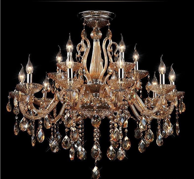 champagne candle crystal chandeliers,crystal chandelier light+ sy4258/10+5l d900mm h700mm