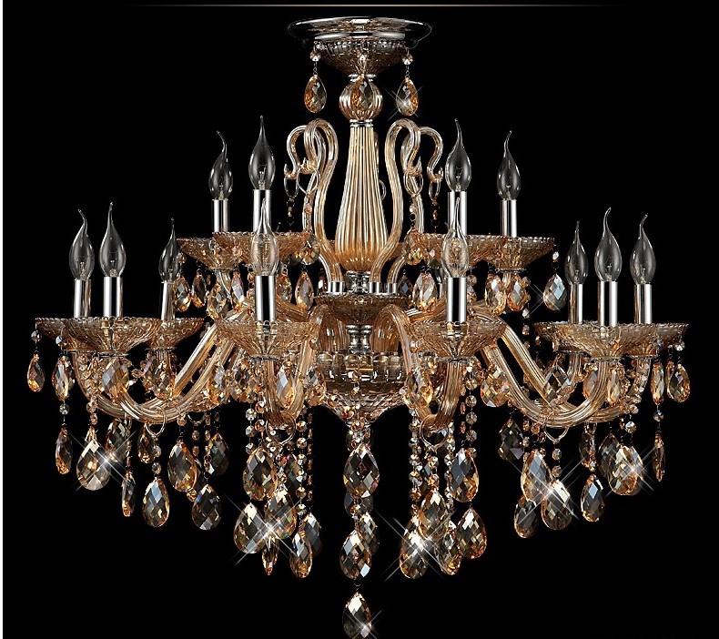 champagne candle crystal chandeliers,crystal chandelier light+ sy4258/10+5l d900mm h700mm