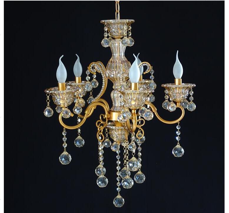 champagne crystal ac modern crystal chandelier lamp with 5 lights, lustre de crystal,lustres de cristal chandelier