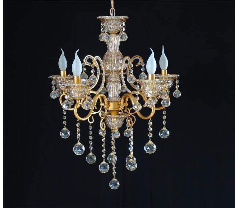 champagne crystal ac modern crystal chandelier lamp with 5 lights, lustre de crystal,lustres de cristal chandelier