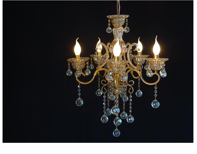 champagne crystal ac modern crystal chandelier lamp with 5 lights, lustre de crystal,lustres de cristal chandelier