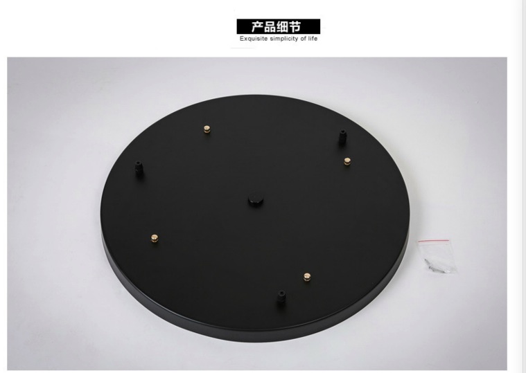 chandeliers base high-grade lighting accessories black white round rectangular ceiling base rose canopy plate