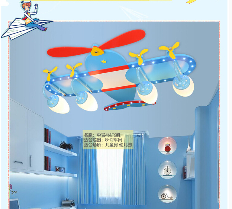 children ceiling lamp modern airplane led ceiling light eye protective light fixture remote control 3l/4l/5l sizes