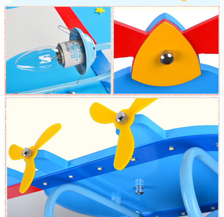 children ceiling lamp modern airplane led ceiling light eye protective light fixture remote control 3l/4l/5l sizes