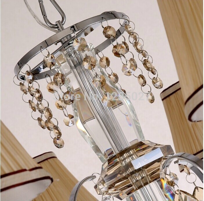 chrome crystal chandelier lamp, champagne beaded crystal chandelier light fixture sy4280/8l