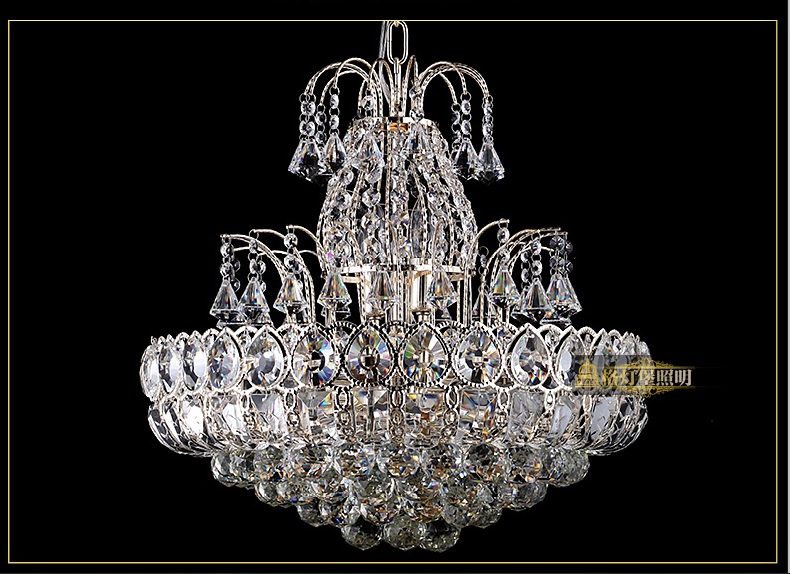 chrome crystal chandelier light fixture classic crystal chandelier light chrome color k9 crystals d500mm