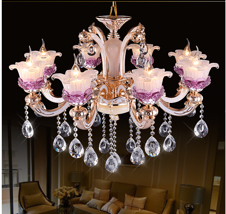 clear crystal chandelier lamp alloy light fixture villa cristal lighting alloy chandelier ac guaranteed