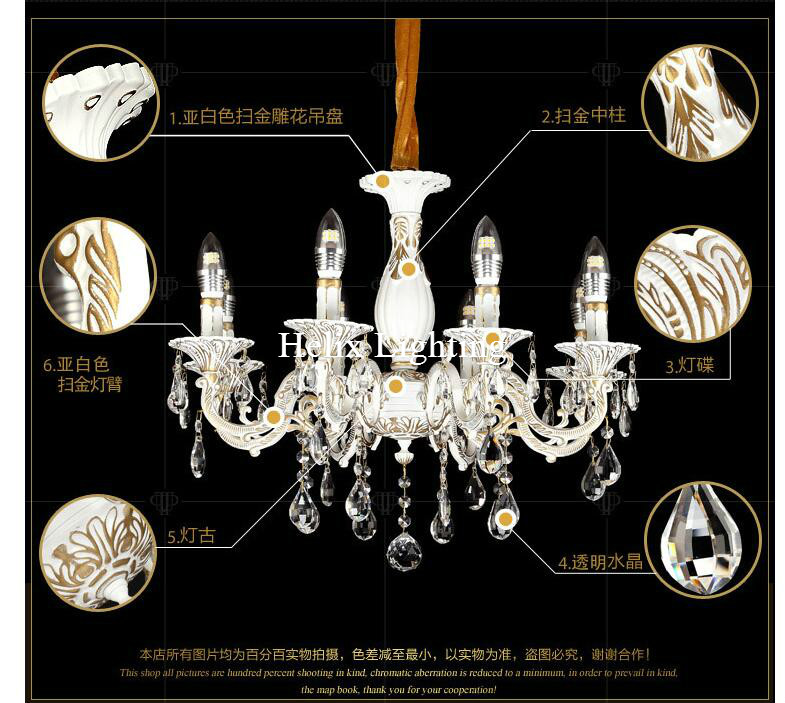 cream gold european chandelier led crystal chandelier zinc alloy ac k9 crystal chandelier lighting