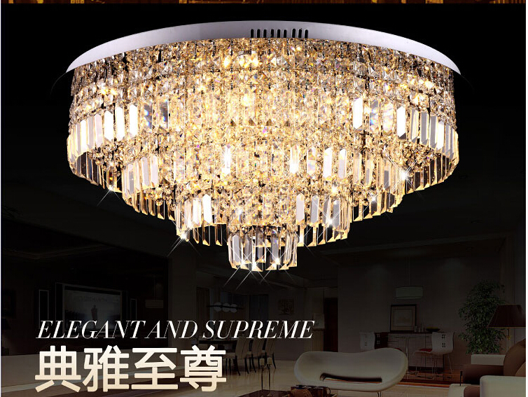 crystal ceiling light fixture modern ceiling light chrome ceiling light lighting lamp d60cm/d80cm guaranteed