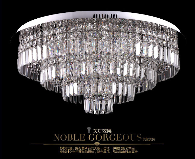 crystal ceiling light fixture modern ceiling light chrome ceiling light lighting lamp d60cm/d80cm guaranteed