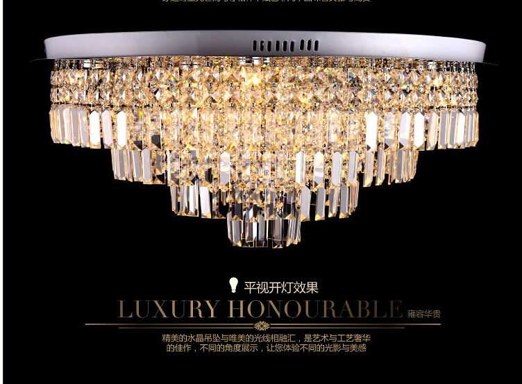 crystal ceiling light fixture modern ceiling light chrome ceiling light lighting lamp d60cm/d80cm guaranteed