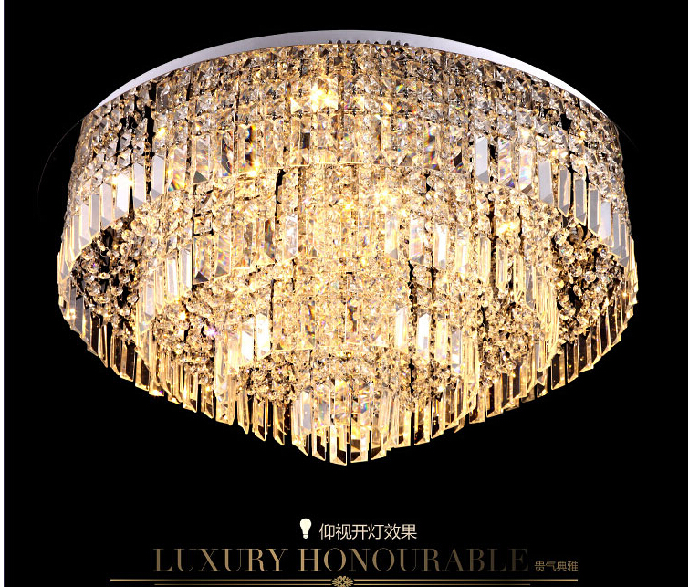 crystal ceiling light fixture modern ceiling light chrome ceiling light lighting lamp d60cm/d80cm guaranteed