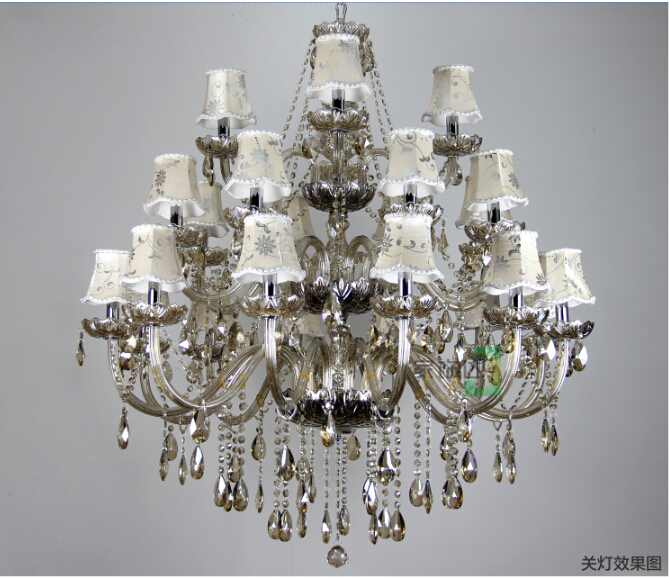 crystal chandelier 28 arms crystal light l16+l8+l4 d1300mm h1600mm fashion chandelier modern large chandelier