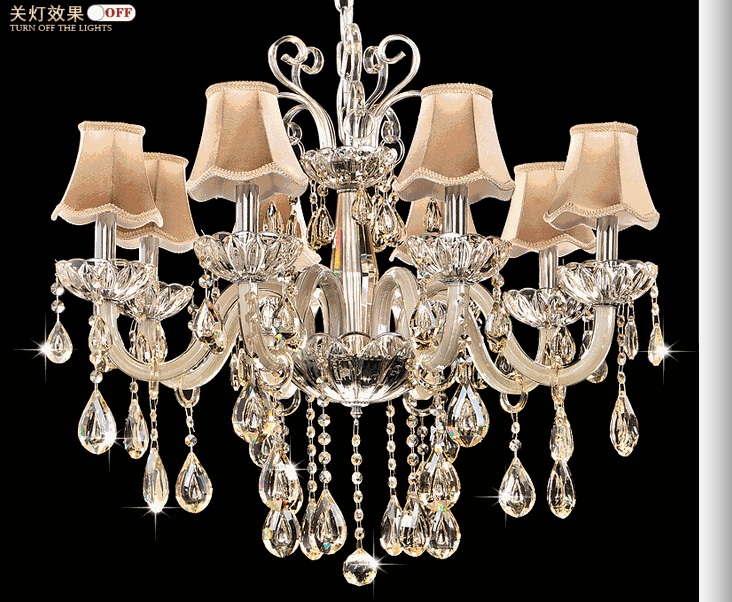 crystal chandelier 8 arms luxury crystal light fashion chandelier crystal light modern chandeliers d650mm h680mm