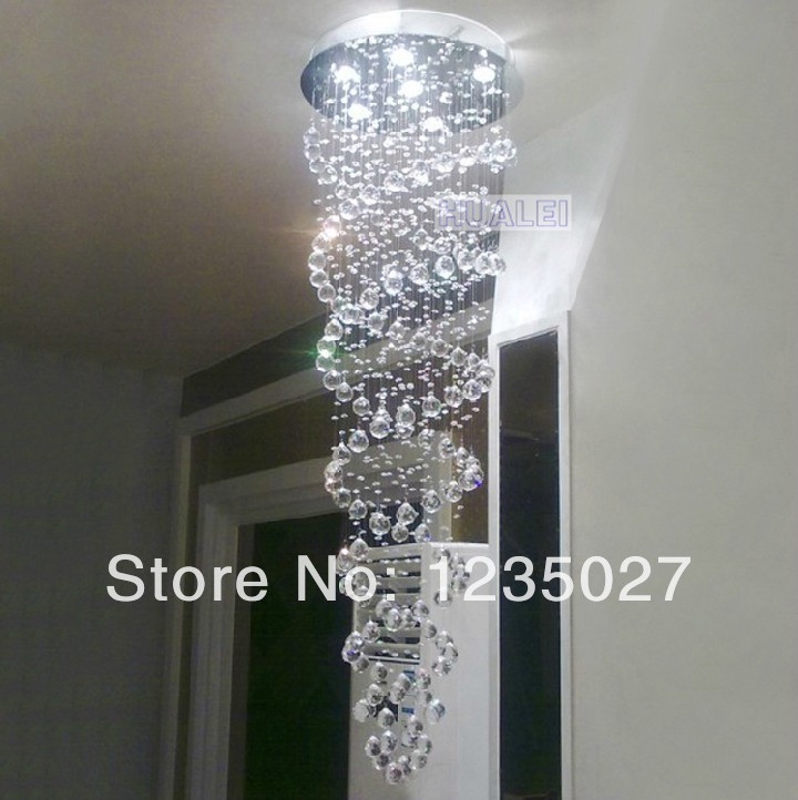 crystal chandelier ceiling lamp long design double spiral crystal kronleuchter ceiling light, crystal ceiling lightingsy3054/4l