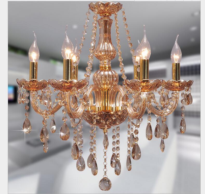 crystal chandelier living room lustres de cristal decoration honey pendants chandeliers home lighting indoor lamp