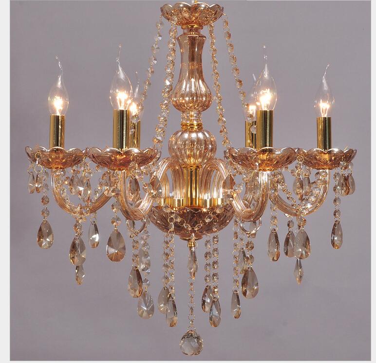 crystal chandelier living room lustres de cristal decoration honey pendants chandeliers home lighting indoor lamp