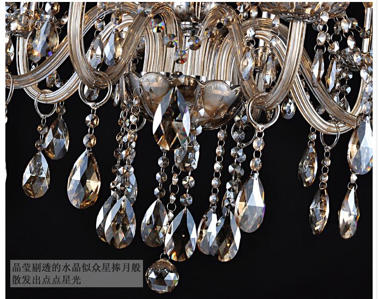 crystal chandelier living room lustres de cristal decoration honey pendants chandeliers home lighting indoor lamp