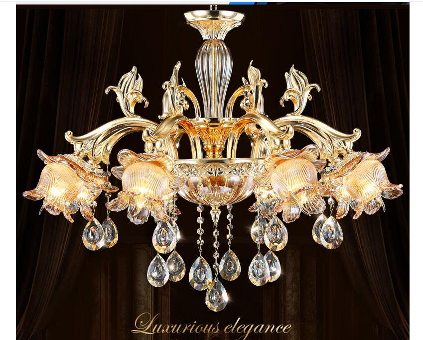 crystal chandelier living room restaurant bedroom zinc alloy crystal chandelier lamp living room chandelier ac led