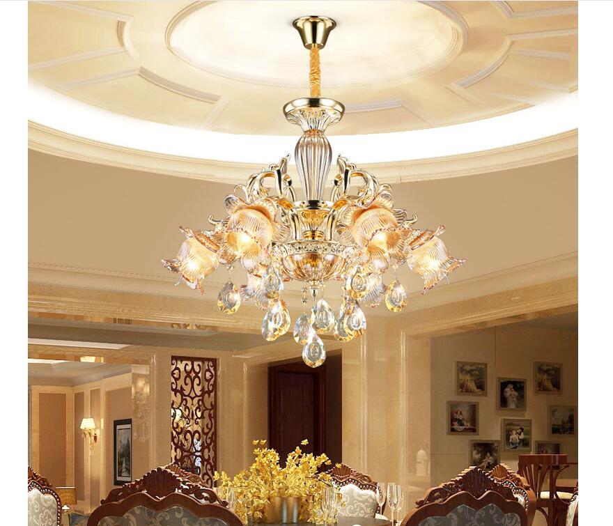 crystal chandelier living room restaurant bedroom zinc alloy crystal chandelier lamp living room chandelier ac led