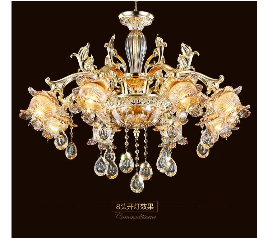 crystal chandelier living room restaurant bedroom zinc alloy crystal chandelier lamp living room chandelier ac led