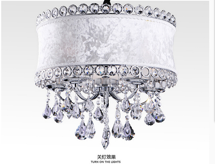 crystal chandeliers classic fabric led modern chandelier home living lighting lustres de sala,lustre de cristal